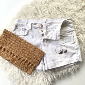 7 for All Mankind white shorts